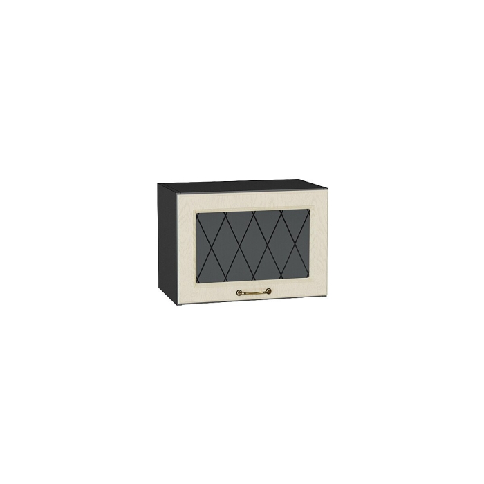 Шкаф верхний горизонтальный остекленный Ницца