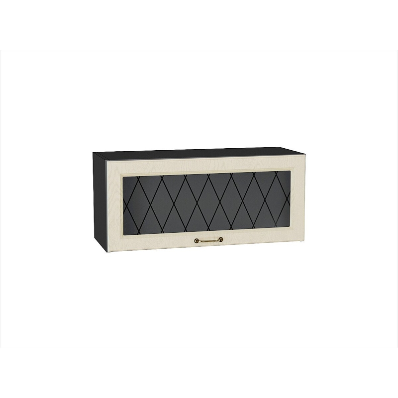 Шкаф верхний горизонтальный остекленный Ницца