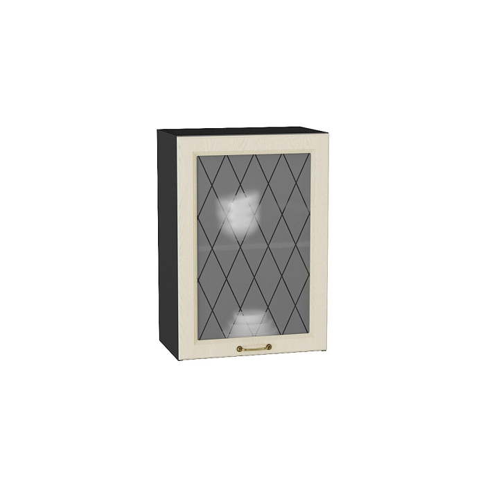 Шкаф верхний с 1-ой остекленной дверцей Ницца