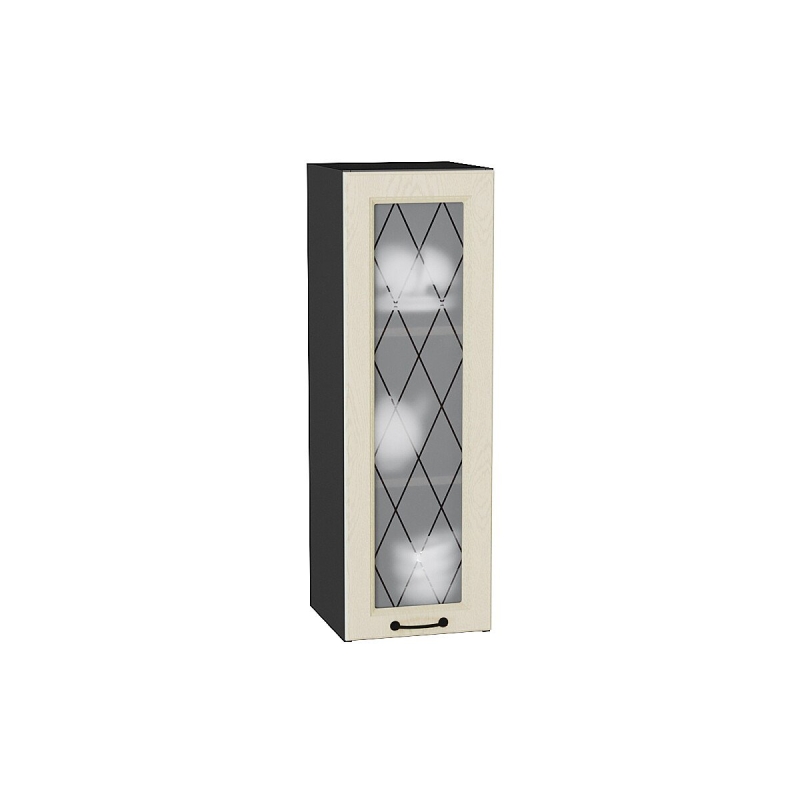 Шкаф верхний с 1-ой остекленной дверцей Ницца