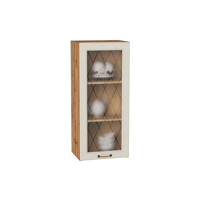 Шкаф верхний с 1-ой остекленной дверцей Ницца