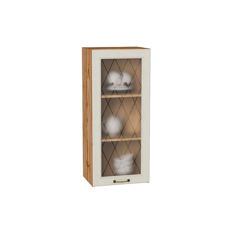 Шкаф верхний с 1-ой остекленной дверцей Ницца