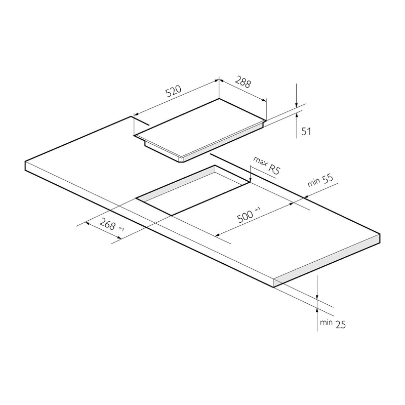 Электрическая варочная поверхность EVH 320A BL