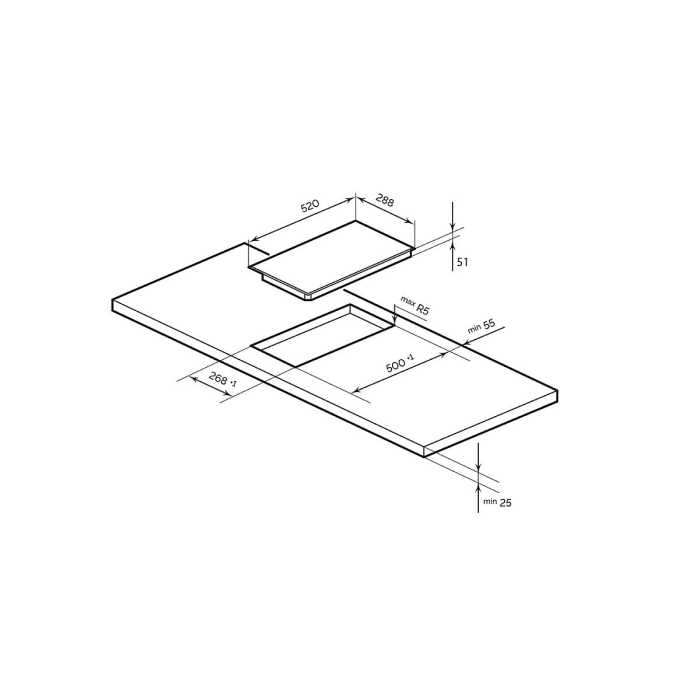 Электрическая варочная поверхность EVH 321A BL
