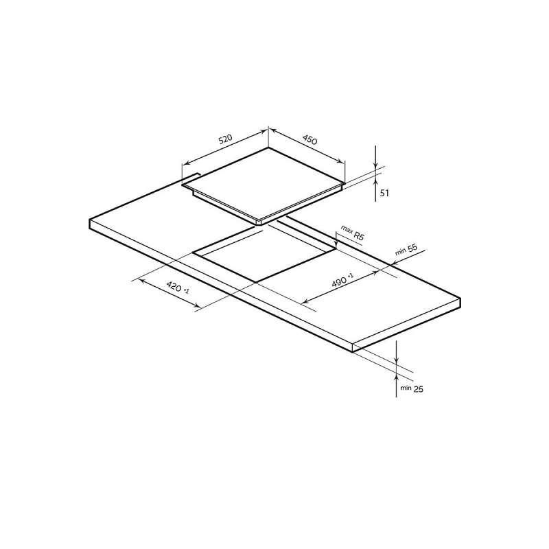 Электрическая варочная поверхность EVH 430A BL