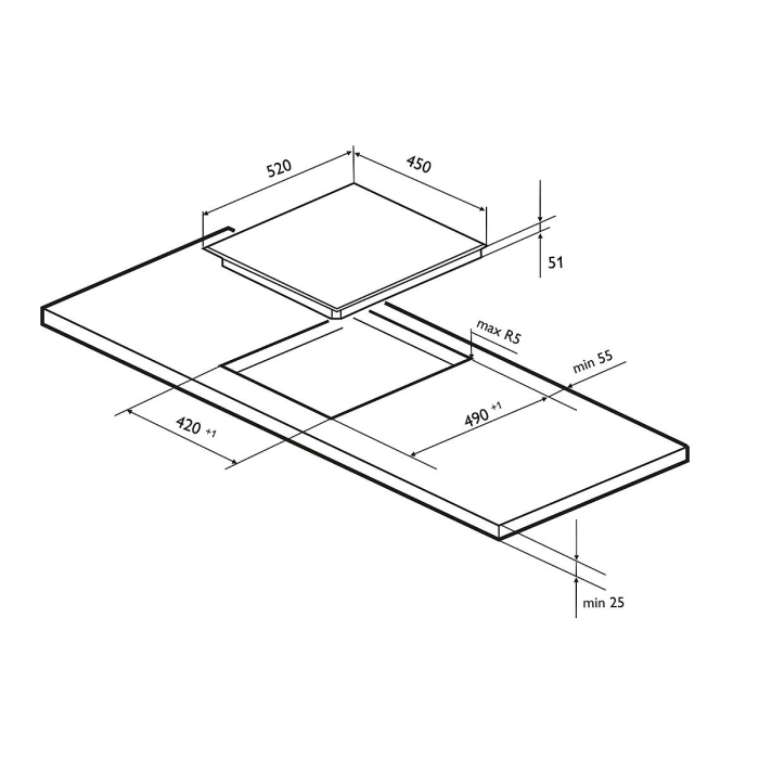 Электрическая варочная поверхность EVH 431A BL