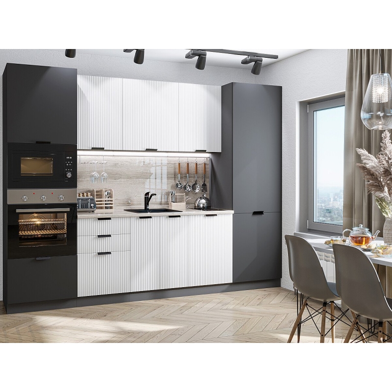 EURO LINE-01 Белый/Антрацит (комплект)