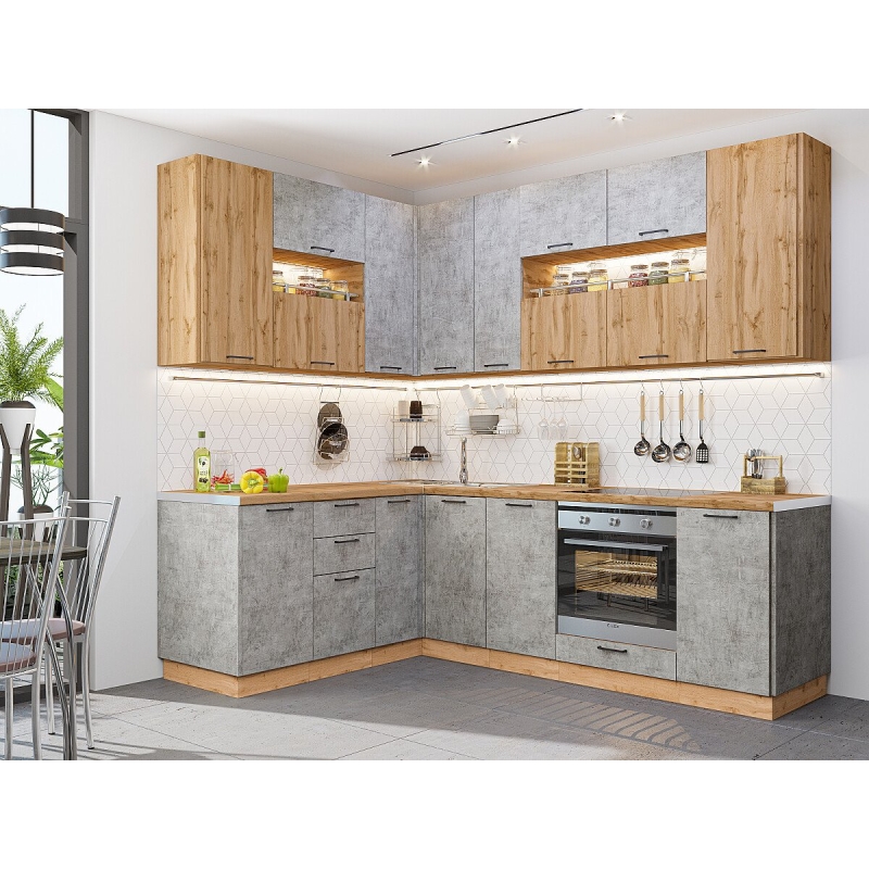 FLAT-02 Wotan Oak 2S/Temple Stone 2S (комплект) 