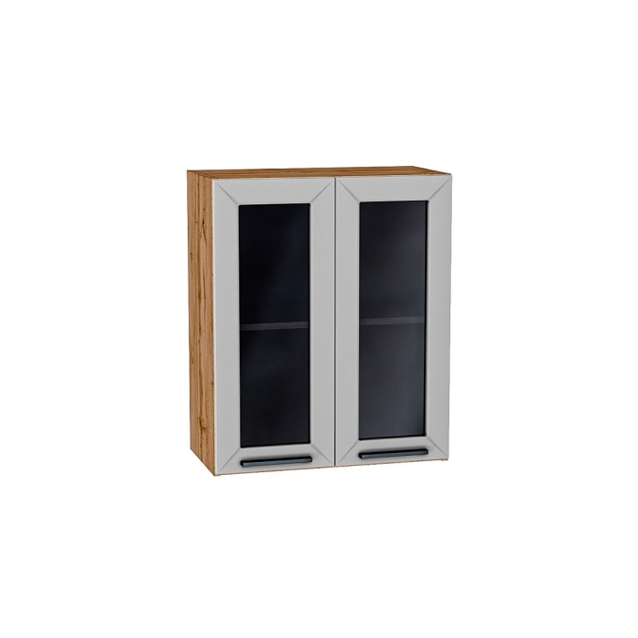 Шкаф верхний с 2-мя остекленными дверцами Глетчер