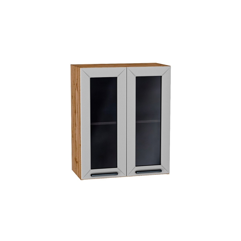 Шкаф верхний с 2-мя остекленными дверцами Глетчер