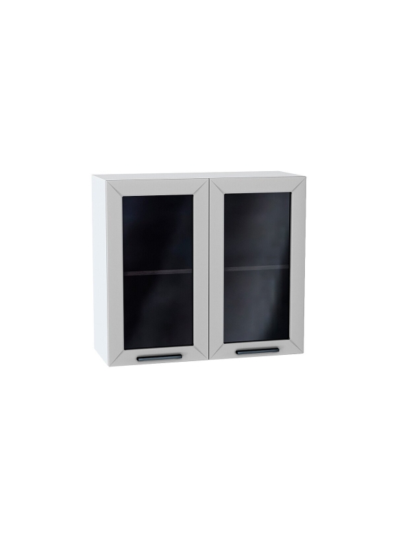 Шкаф верхний с 2-мя остекленными дверцами Глетчер