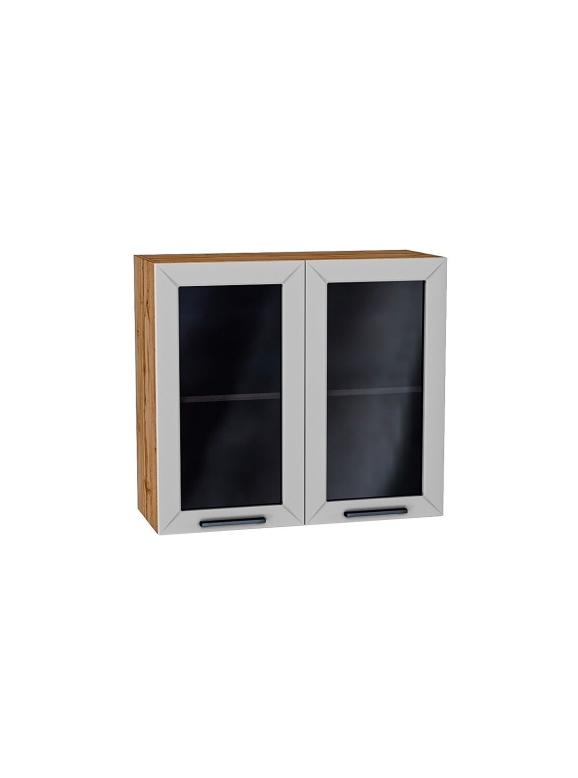 Шкаф верхний с 2-мя остекленными дверцами Глетчер