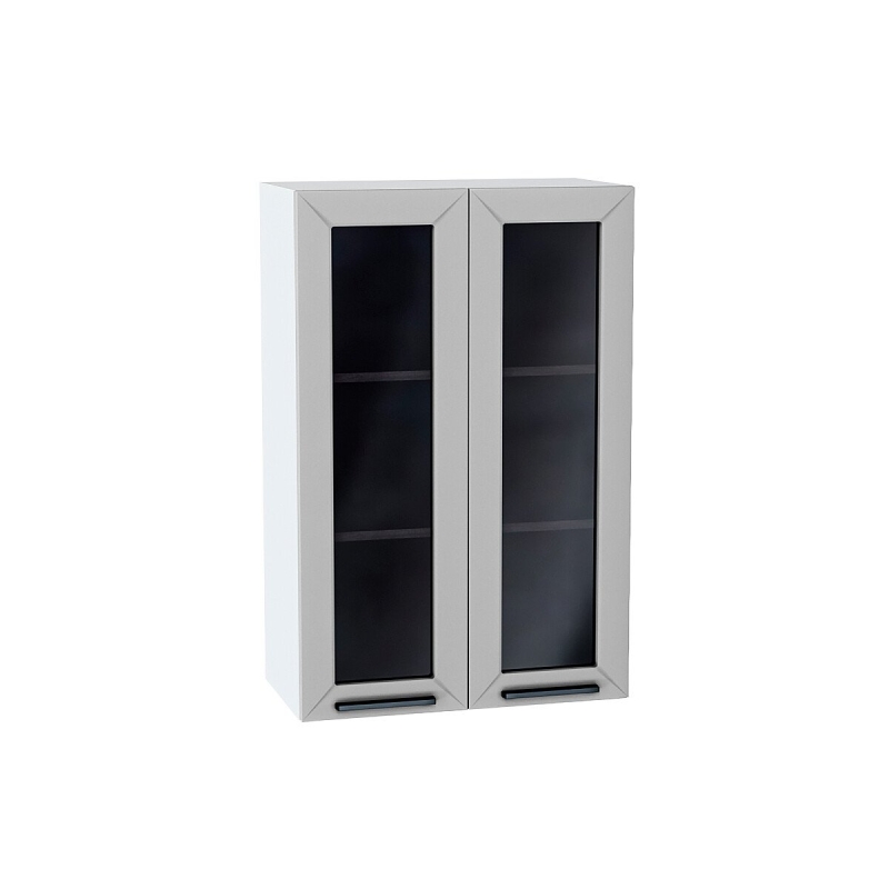 Шкаф верхний с 2-мя остекленными дверцами Глетчер