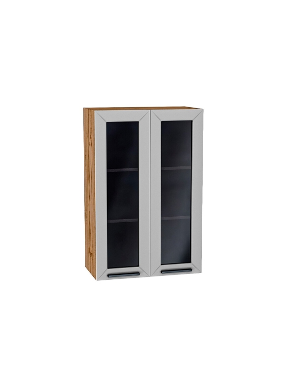 Шкаф верхний с 2-мя остекленными дверцами Глетчер