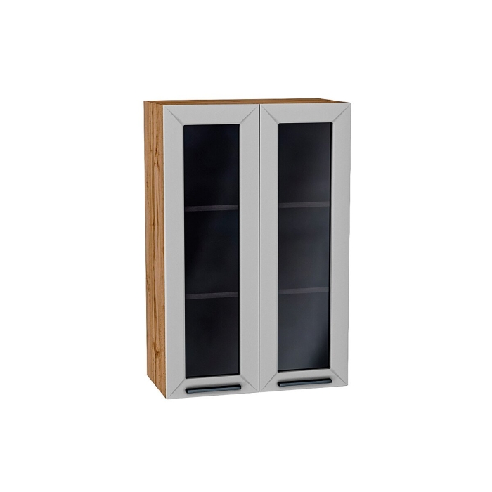 Шкаф верхний с 2-мя остекленными дверцами Глетчер