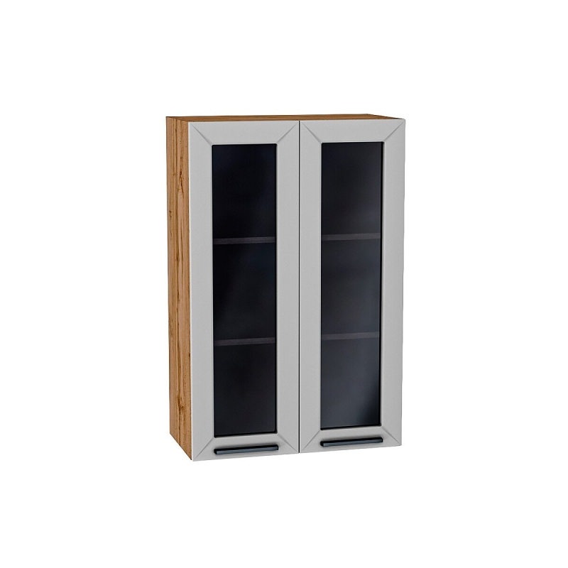 Шкаф верхний с 2-мя остекленными дверцами Глетчер