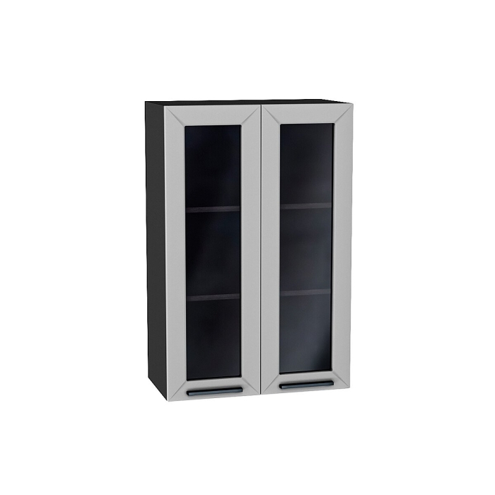 Шкаф верхний с 2-мя остекленными дверцами Глетчер