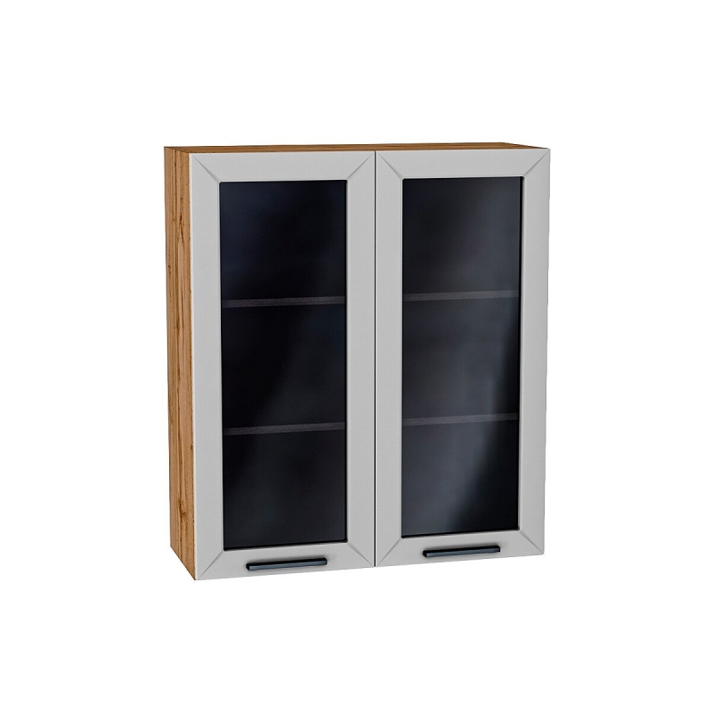 Шкаф верхний с 2-мя остекленными дверцами Глетчер