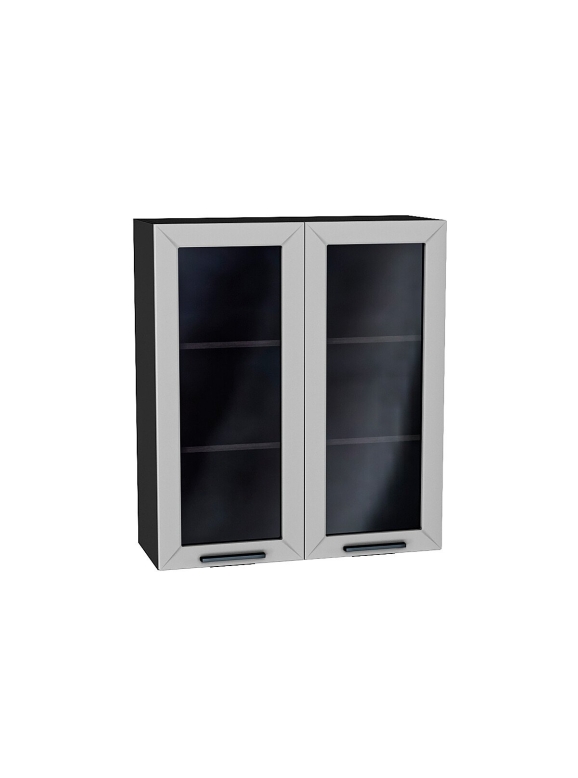 Шкаф верхний с 2-мя остекленными дверцами Глетчер