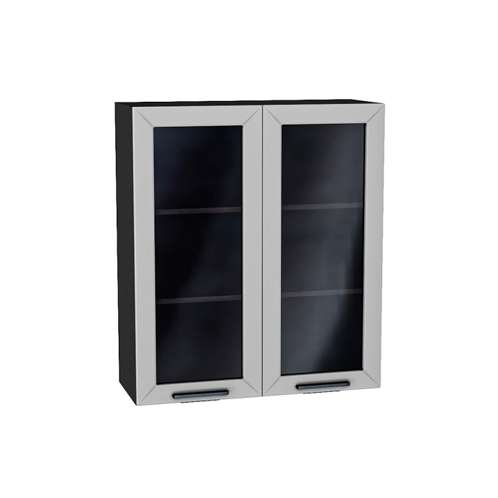 Шкаф верхний с 2-мя остекленными дверцами Глетчер