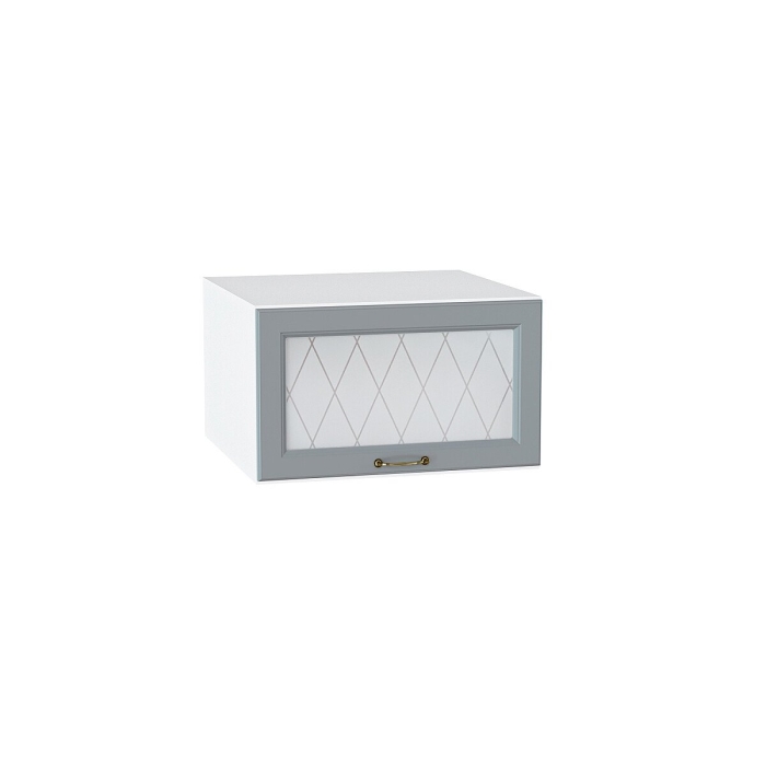 Шкаф верхний горизонтальный остекленный глубокий Ницца