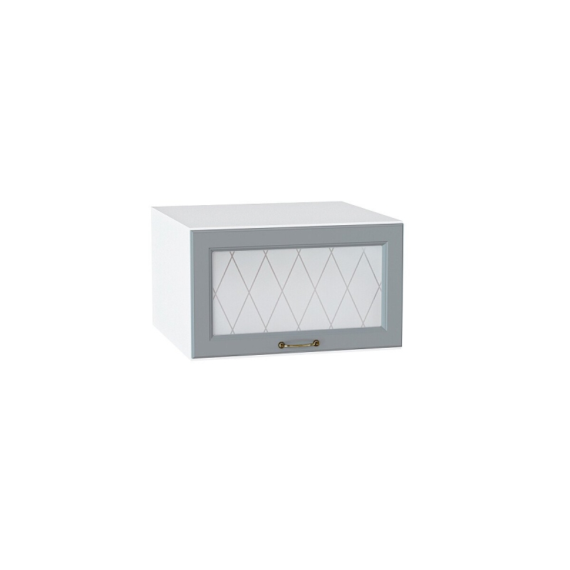 Шкаф верхний горизонтальный остекленный глубокий Ницца