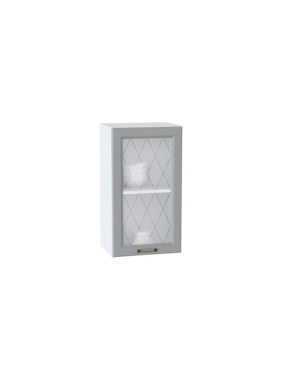 Шкаф верхний с 1-ой остекленной дверцей Ницца