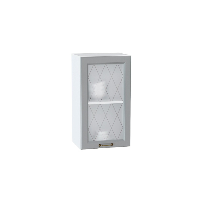 Шкаф верхний с 1-ой остекленной дверцей Ницца