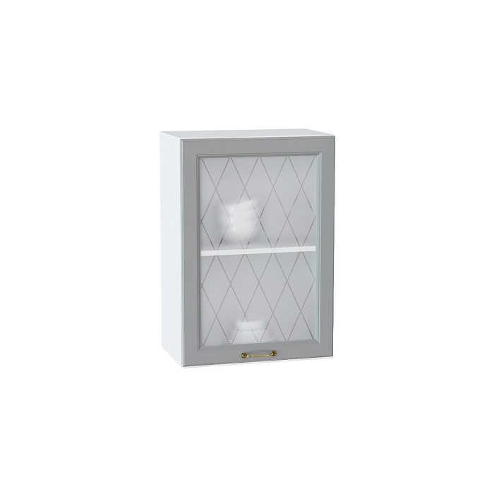 Шкаф верхний с 1-ой остекленной дверцей Ницца