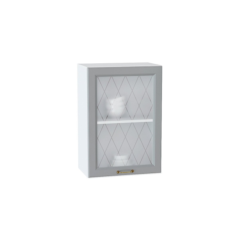 Шкаф верхний с 1-ой остекленной дверцей Ницца