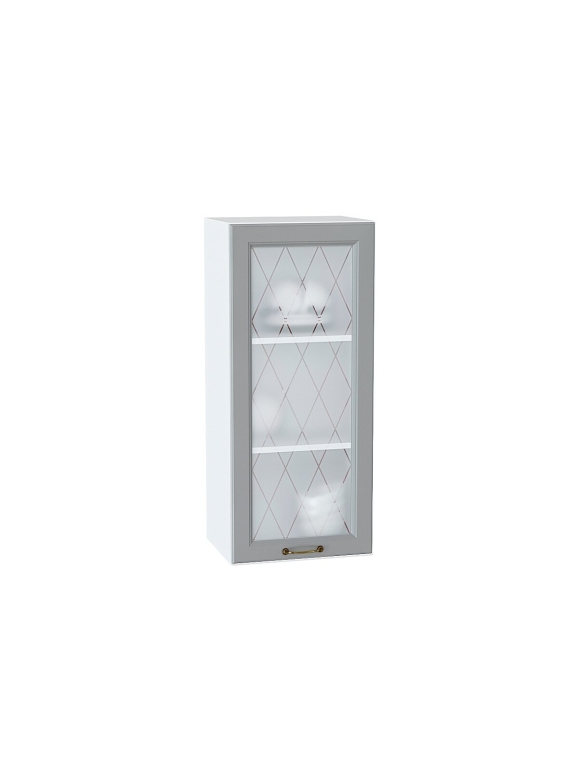 Шкаф верхний с 1-ой остекленной дверцей Ницца