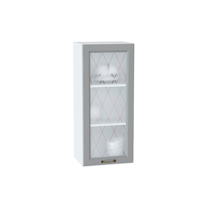 Шкаф верхний с 1-ой остекленной дверцей Ницца