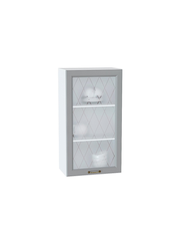 Шкаф верхний с 1-ой остекленной дверцей Ницца