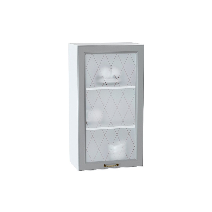 Шкаф верхний с 1-ой остекленной дверцей Ницца