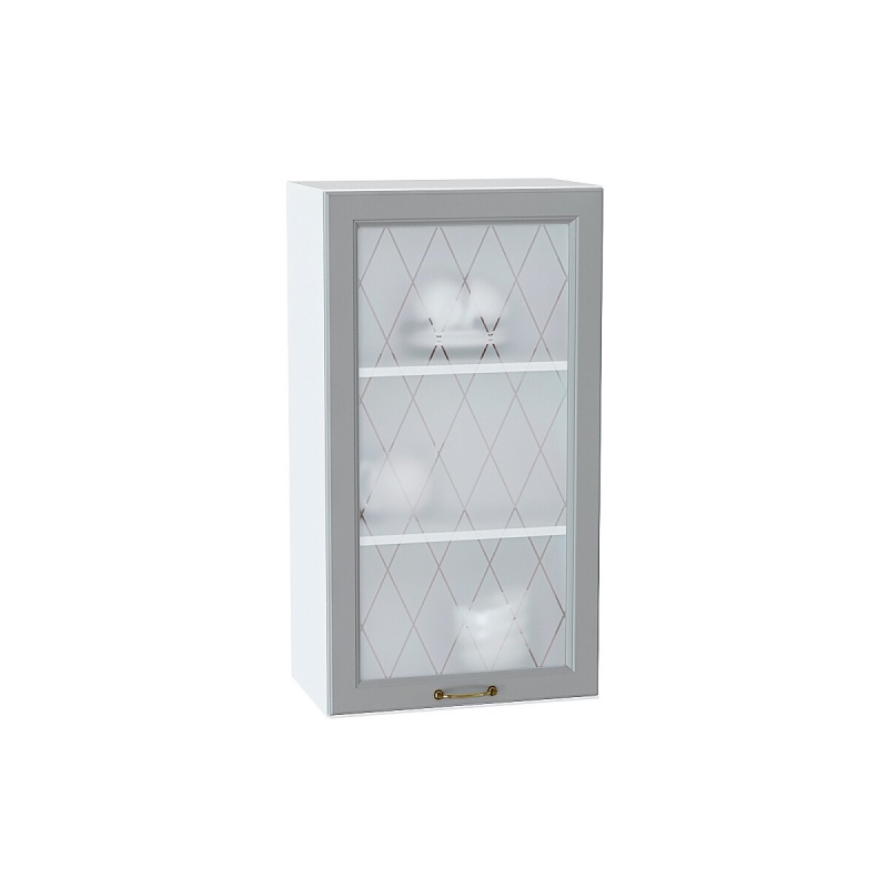 Шкаф верхний с 1-ой остекленной дверцей Ницца