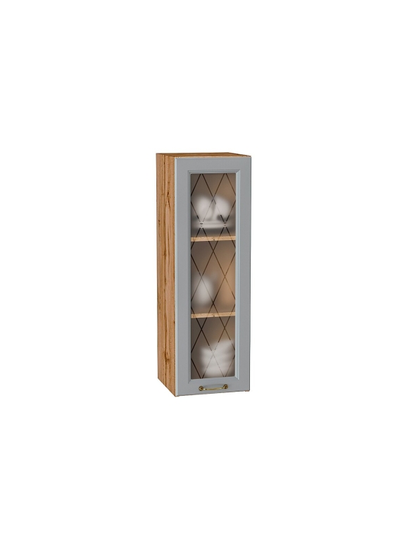 Шкаф верхний с 1-ой остекленной дверцей Ницца