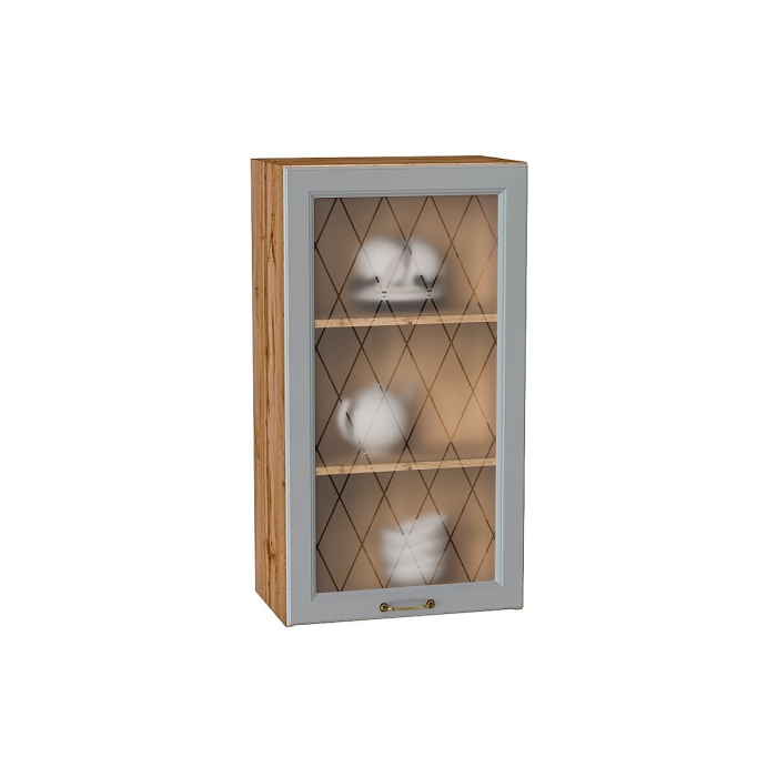 Шкаф верхний с 1-ой остекленной дверцей Ницца