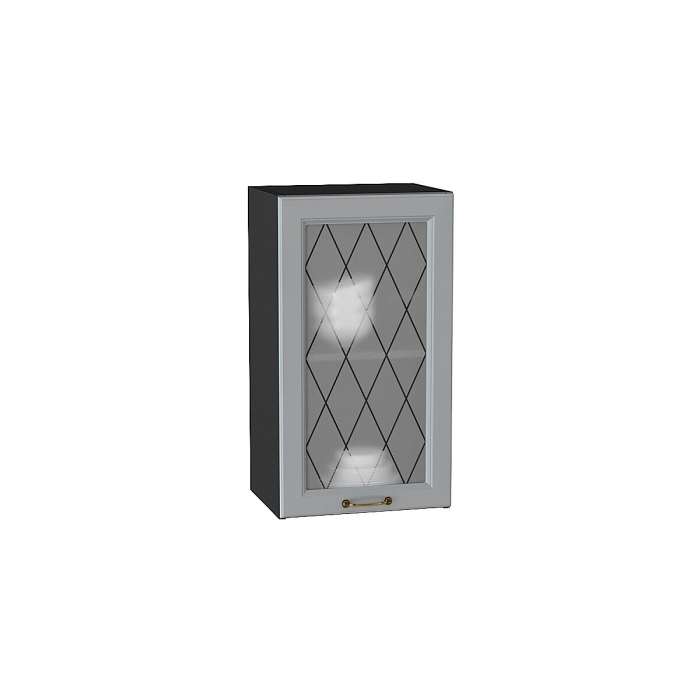 Шкаф верхний с 1-ой остекленной дверцей Ницца