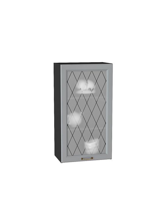 Шкаф верхний с 1-ой остекленной дверцей Ницца