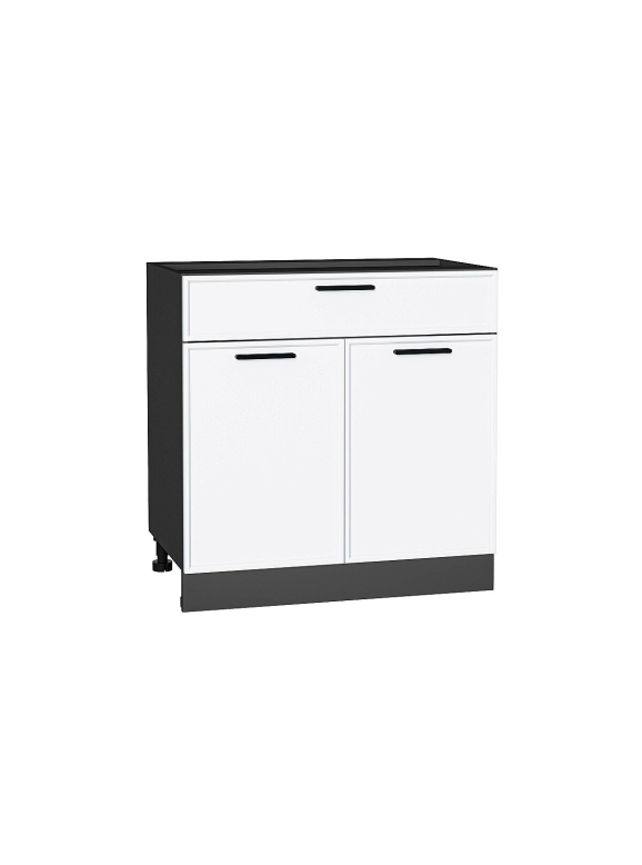 Шкаф нижний с 2-мя дверцами и ящиком Фрейм