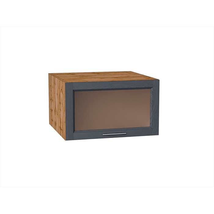 Шкаф верхний горизонтальный остекленный глубокий Сканди