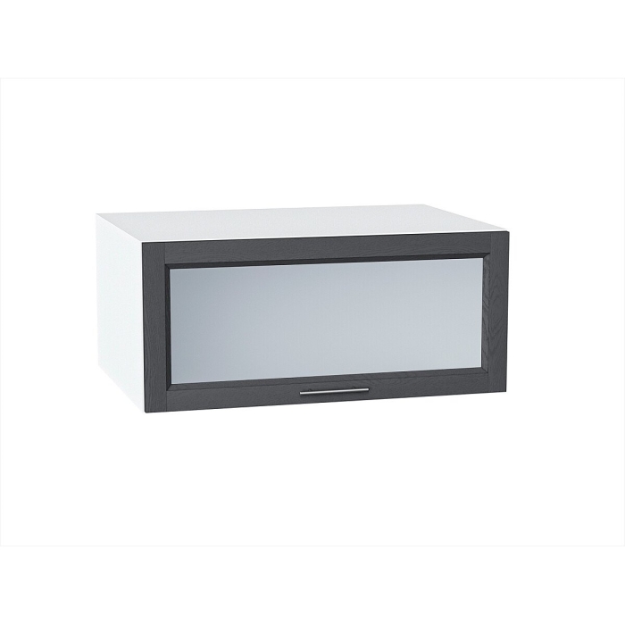 Шкаф верхний горизонтальный остекленный глубокий Сканди