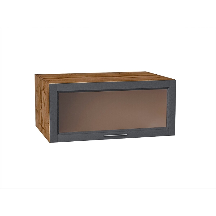 Шкаф верхний горизонтальный остекленный глубокий Сканди