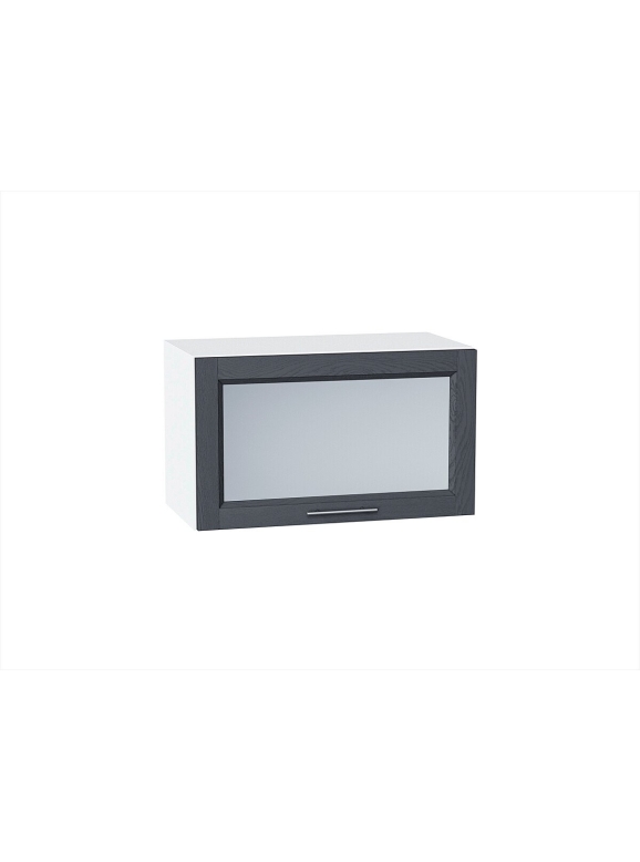 Шкаф верхний горизонтальный остекленный Сканди