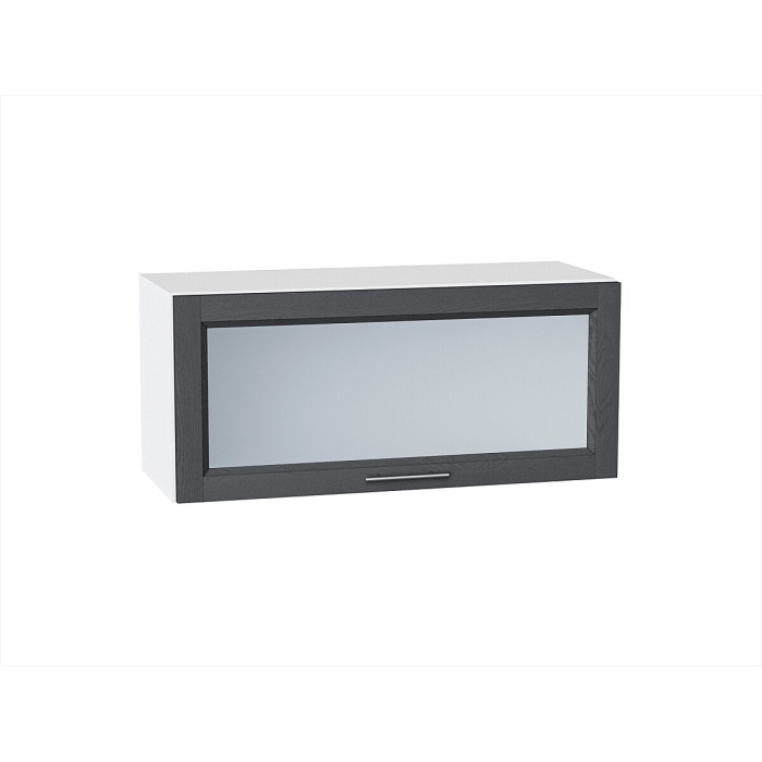 Шкаф верхний горизонтальный остекленный Сканди