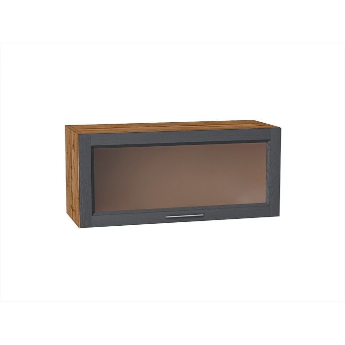 Шкаф верхний горизонтальный остекленный Сканди