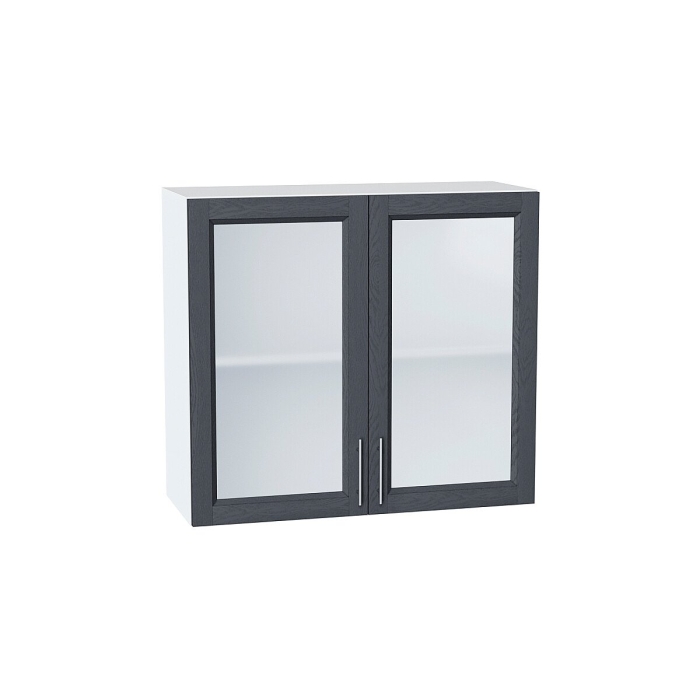 Шкаф верхний с 2-мя остекленными дверцами Сканди