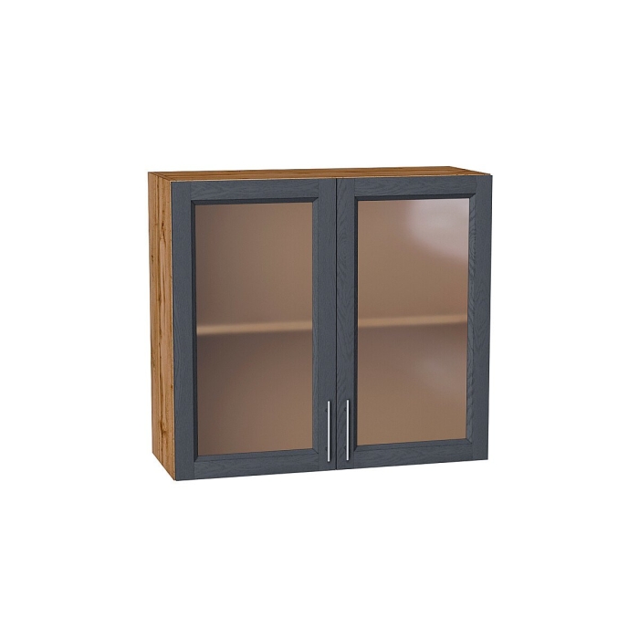 Шкаф верхний с 2-мя остекленными дверцами Сканди