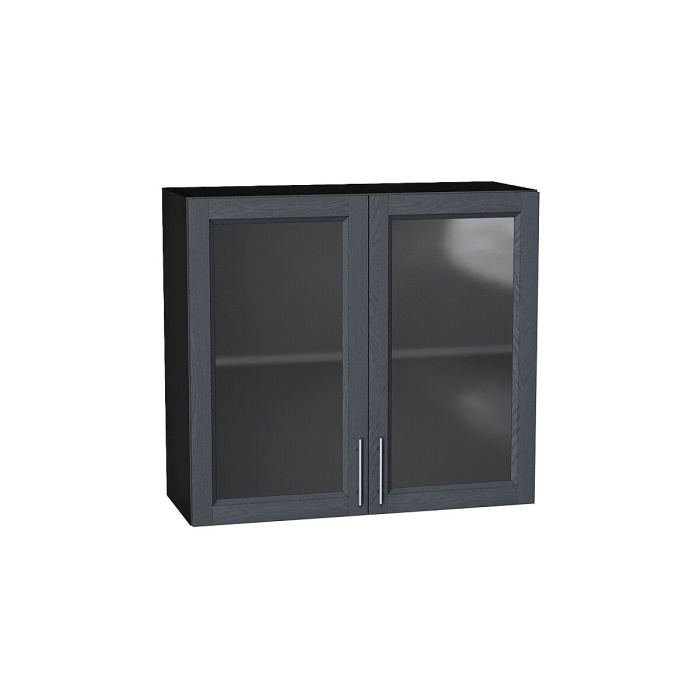 Шкаф верхний с 2-мя остекленными дверцами Сканди