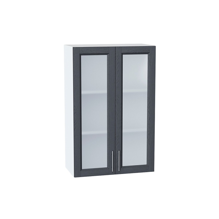 Шкаф верхний с 2-мя остекленными дверцами Сканди